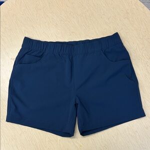 Eddie Bauer Women’s Navy Athletic Shorts with Drawstring Size 12